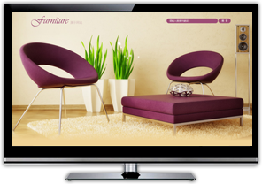 紫色家具成品网站展示