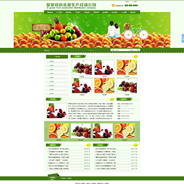 jf6220-西安做网站-某某绿色水果生产经销公司